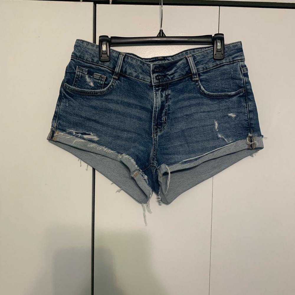 Arizona Jean Company Distressed Blue Jean Shorts